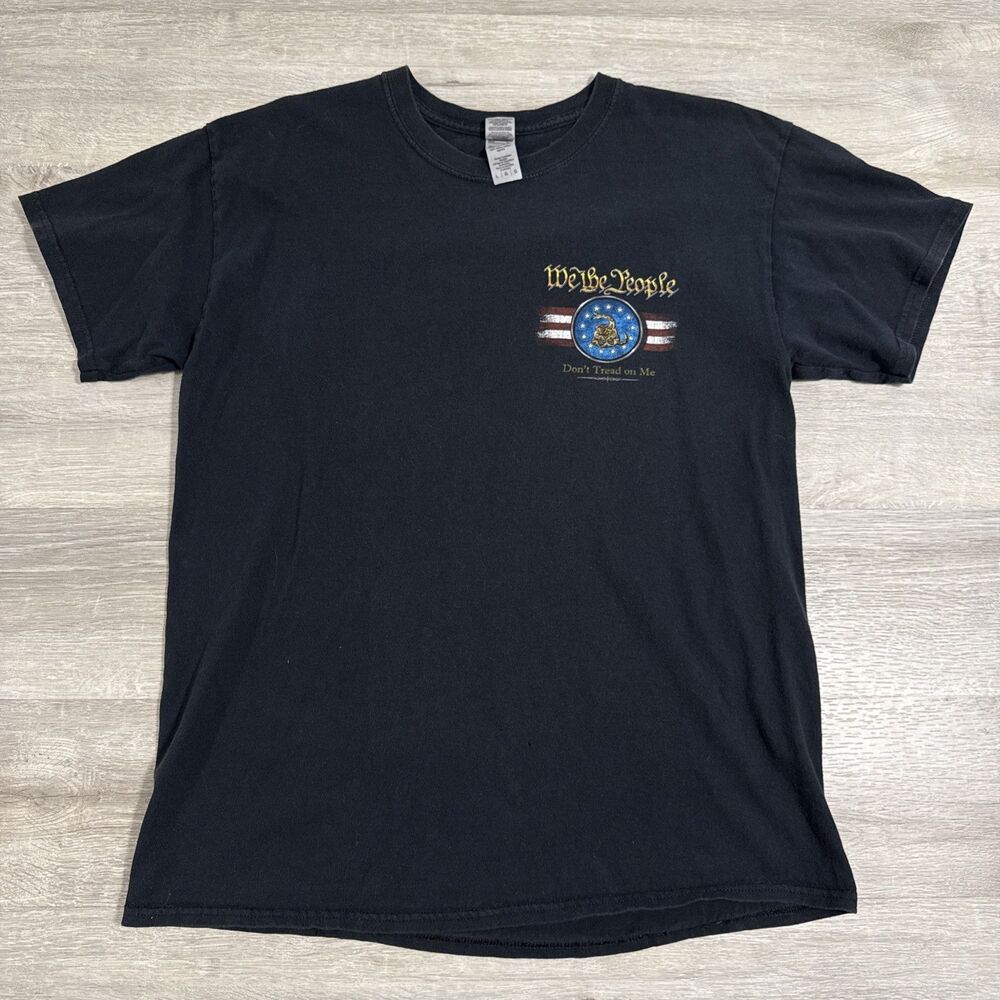 Don’t Tread On Me Shirt We The People Second Amendment Men’s Black Large Tee